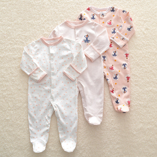 Bebixi Cotton Baby Crawling Suit and Onesie Set
