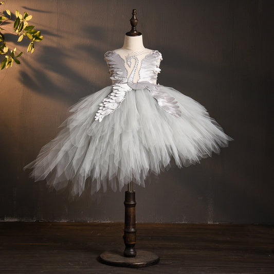 Bebixi Flower Girl Wedding Dress for Children Autumn