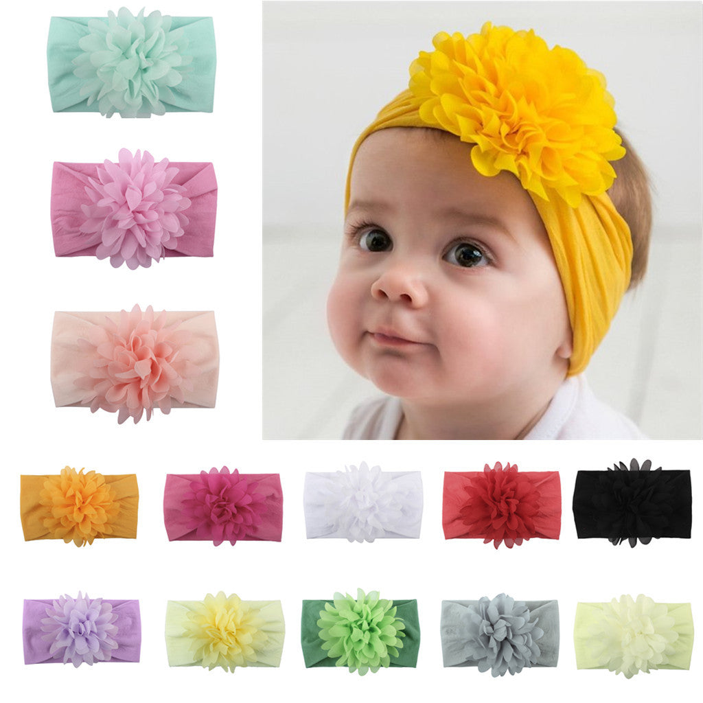 Bebixi Creative Chiffon Flower Princess Baby Headband