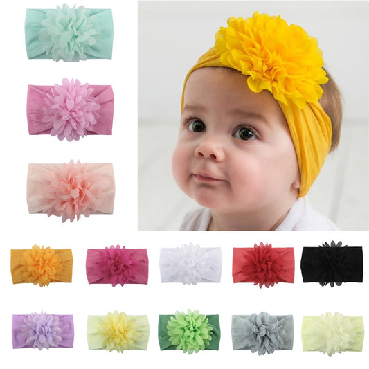 Bebixi Creative Chiffon Flower Princess Baby Headband